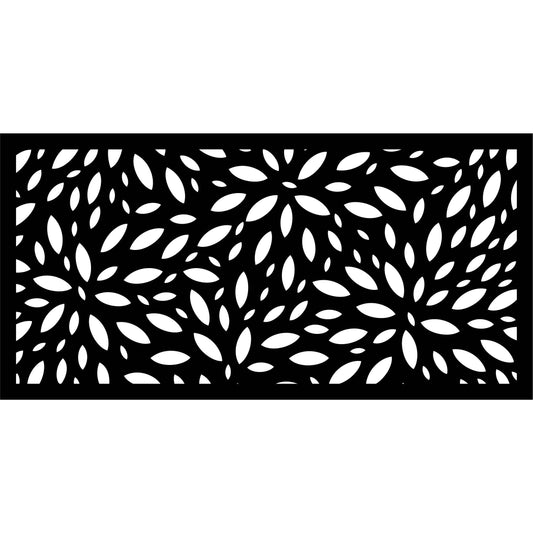 Floral Decorative Privacy Screen Panel Doors or Fence dxf files