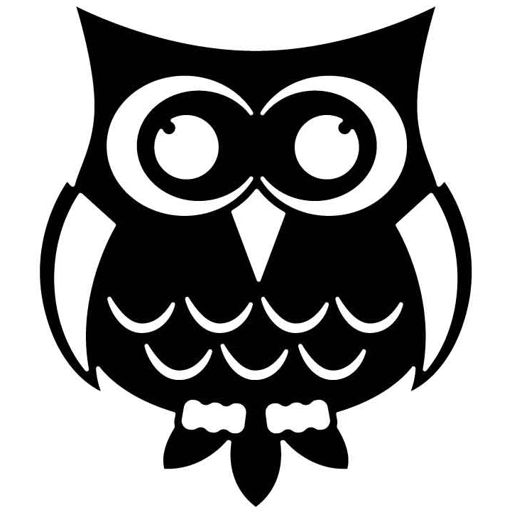 Owl (5) Free DXF File for CNC Machines-DXFforCNC.com