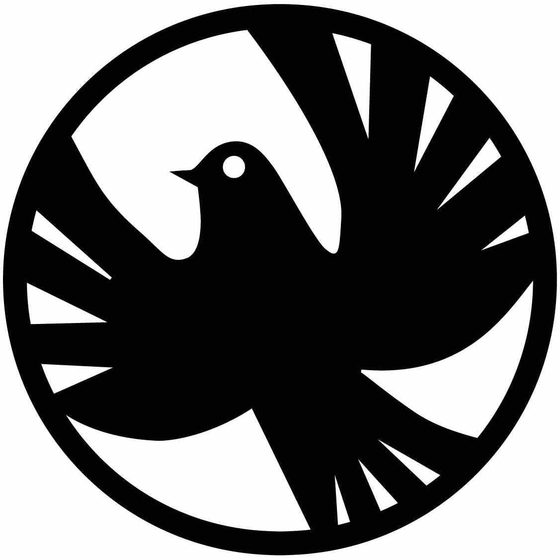 Peace Dove Circle Free DXF file-Cut Ready for cnc machines-DXFforCNC.com