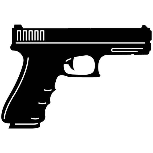 Police Gun Free DXF File for CNC Machines-DXFforCNC.com