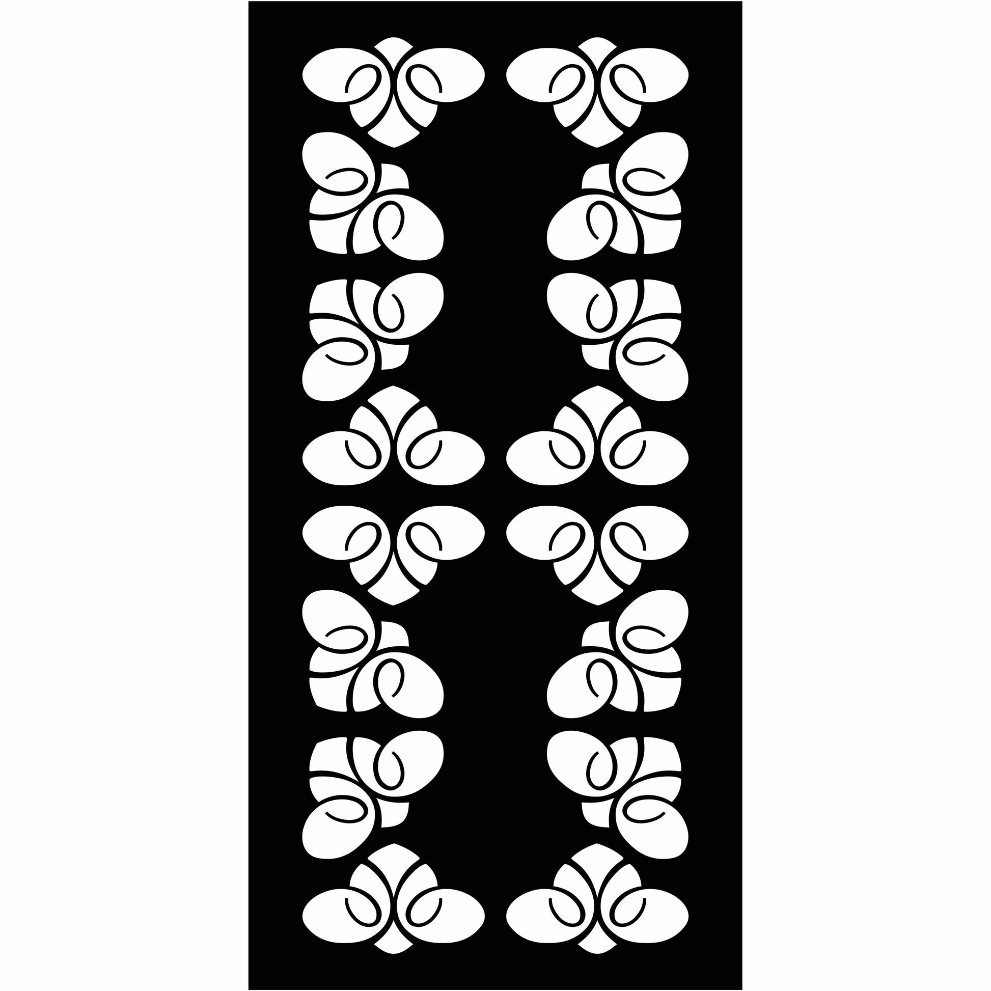 Abstract and Floral Decorative Privacy Screen Panels Doors or Fence-Free DXF files Cut Ready CNC Designs-dxfforcnc.com