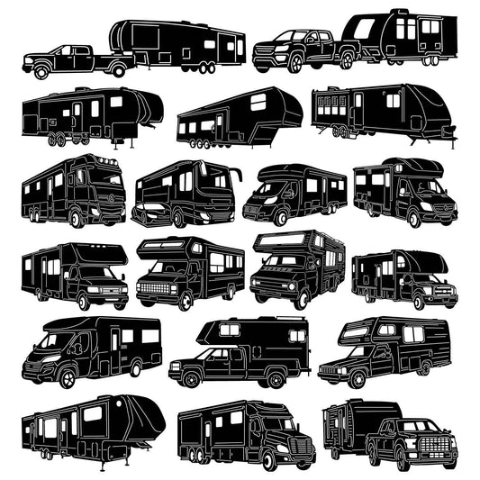 Recreational Vehicle Motorhomes and Travel Trailers-DXF files Cut Ready for CNC-DXFforCNC.com