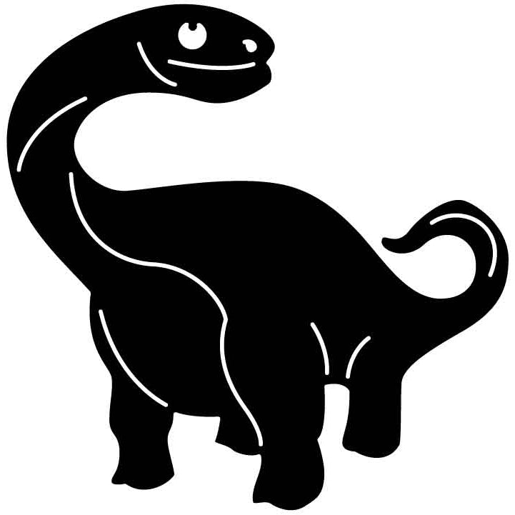 Sauropoda dinosaurs Free DXF File for CNC Machines-DXFforCNC.com