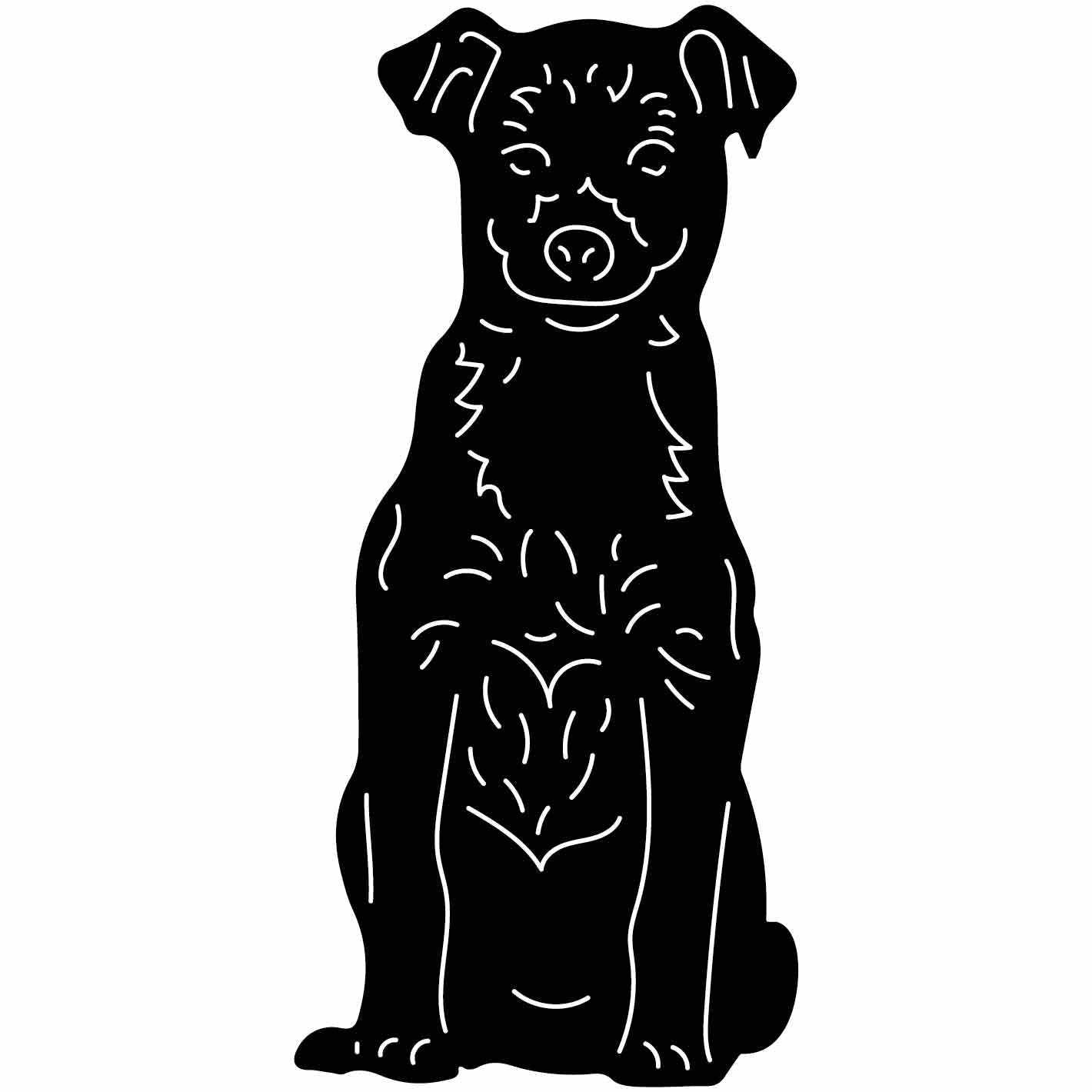 Small Dog Free-DXF files cut ready for CNC-DXFforCNC.com