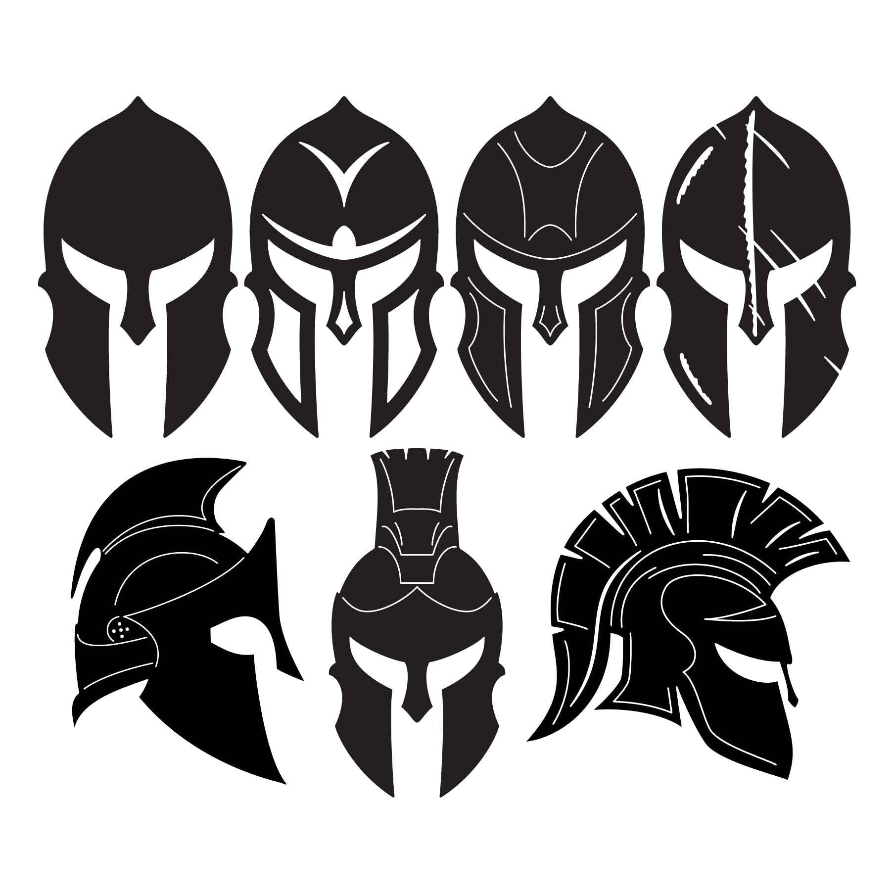 Spartan Helmet Mask-dxf files cut ready for cnc machines-dxfforcnc.com
