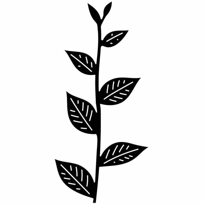 Tree Stem and Leaves Free-DXF files cut ready for CNC-DXFforCNC.com