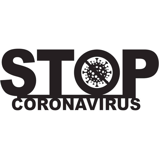 Free Stop Coronavirus sign Pandemic-DXF files Cut Ready for CNC-DXFforCNC.com