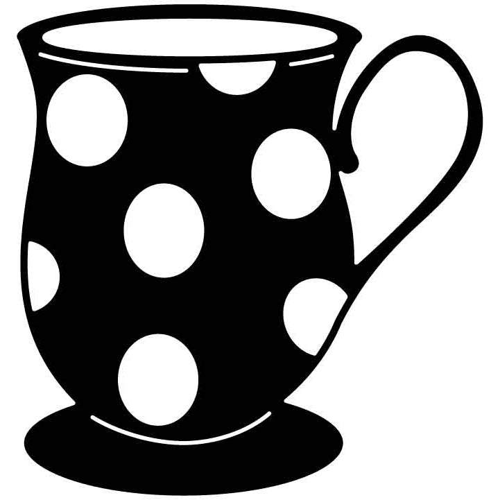 Tea Cup Free DXF File for CNC Machines-DXFforCNC.com