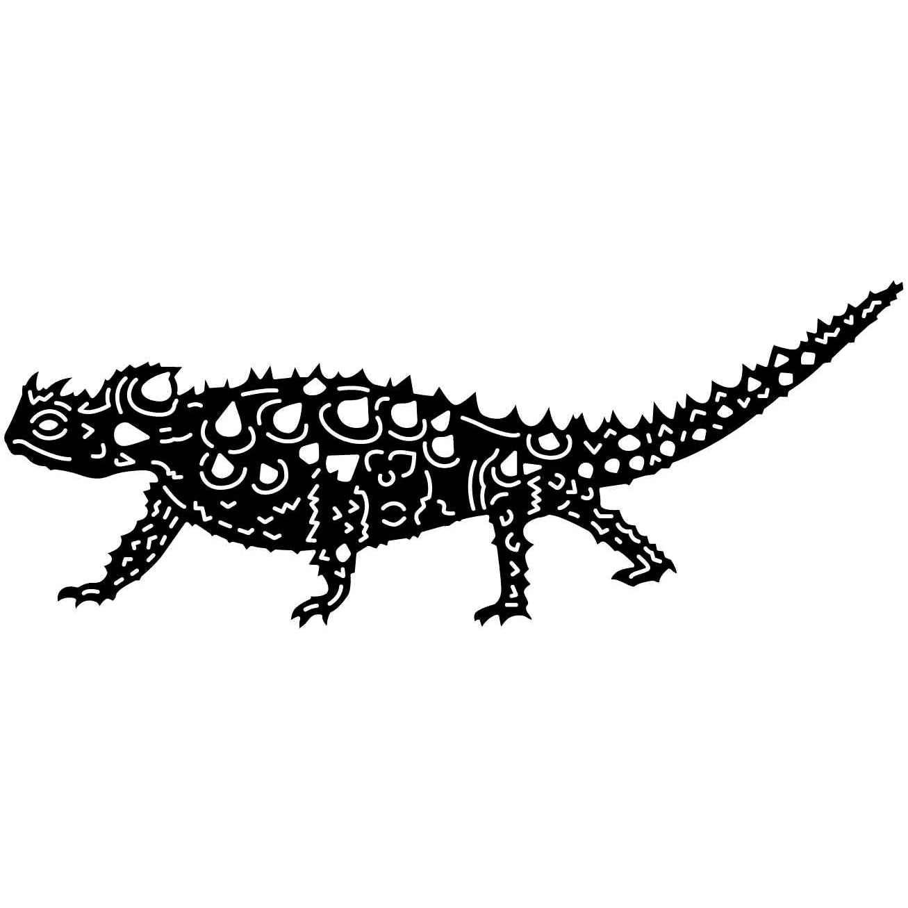 Thorny Devil Lizard-DXF files cut ready for cnc machines-dxfforcnc.com