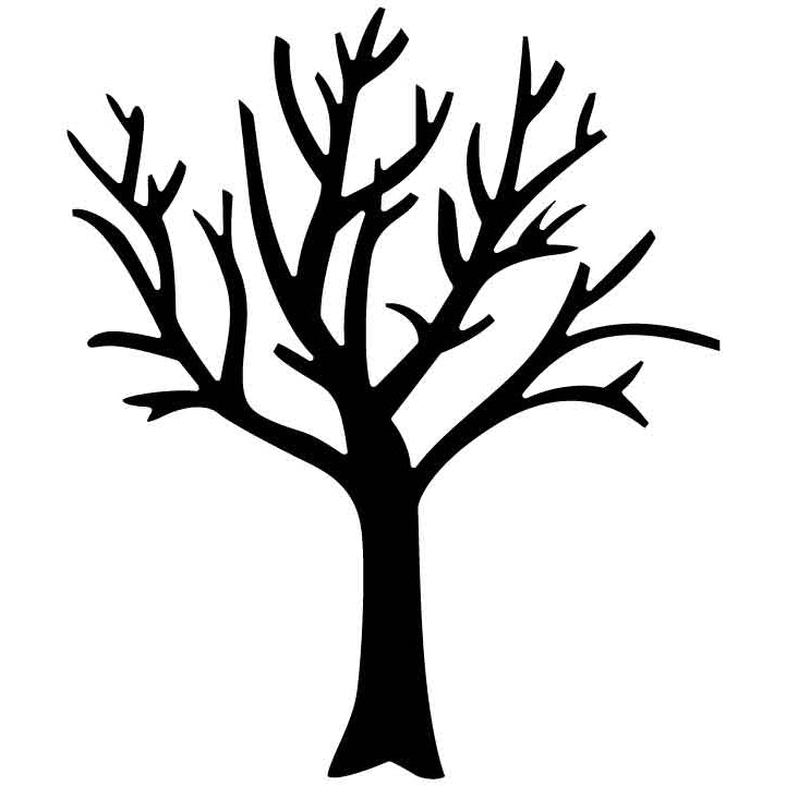 Tree without Leaves Free DXF File for CNC Machines-DXFforCNC.com