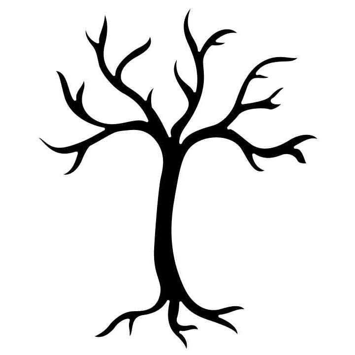 Tree without Leaves (2) Free DXF File for CNC Machines-DXFforCNC.com