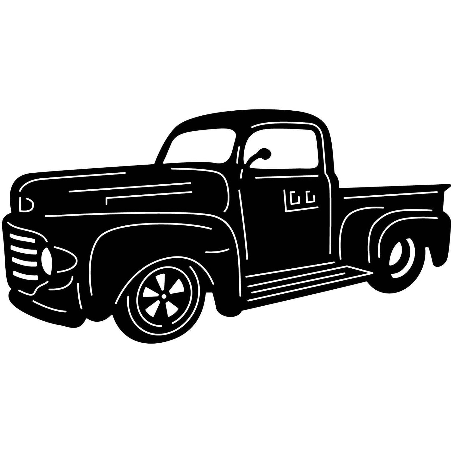 Old Small Truck-DXF files Cut Ready for CNC-DXFforCNC.com