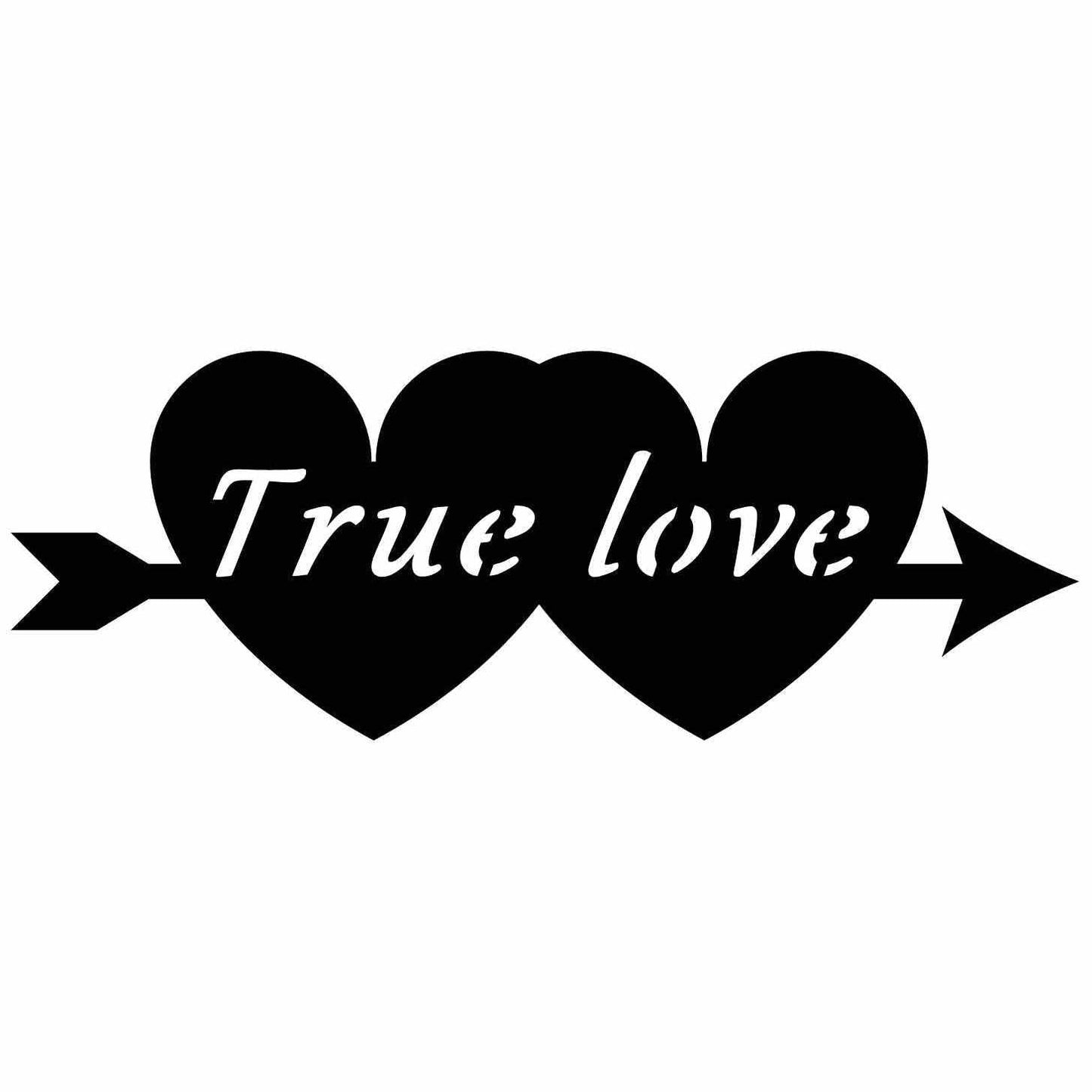 True Love with Hearts Free DXF files cut ready for CNC-DXFforCNC.com