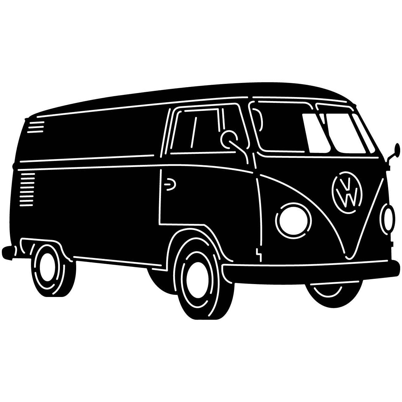 VW Combi 05 DXF File Cut Ready for CNC