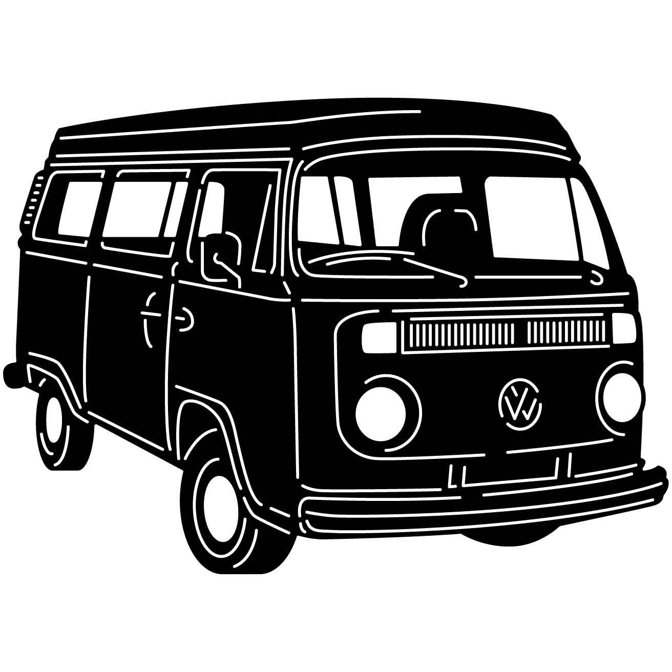 VW Combi 06 DXF File Cut Ready for CNC