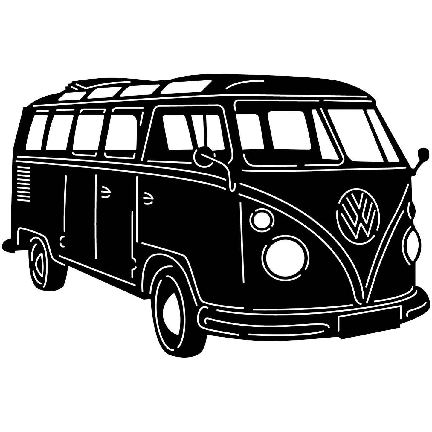 VW combi 17 DXF File Cut Ready for CNC