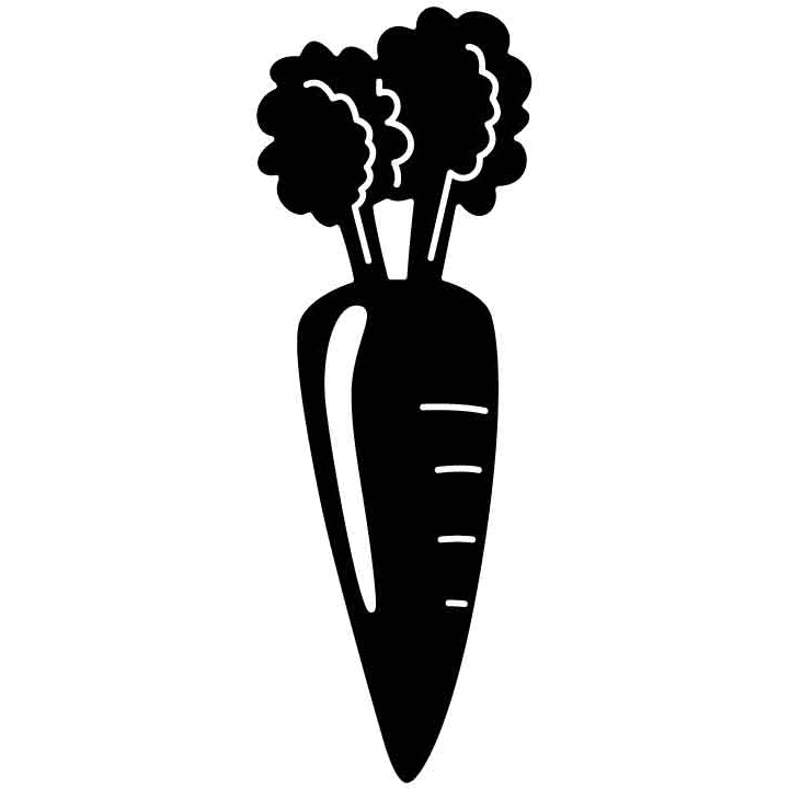 Vegetables Carrot Free DXF File for CNC Machines-DXFforCNC.com
