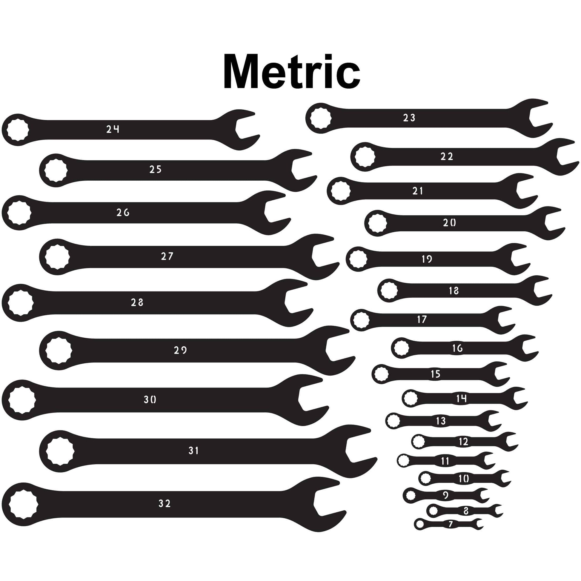 Combination Wrench Tools Open-end, Box-end-dxf files cut ready for cnc-dxfforcnc.com