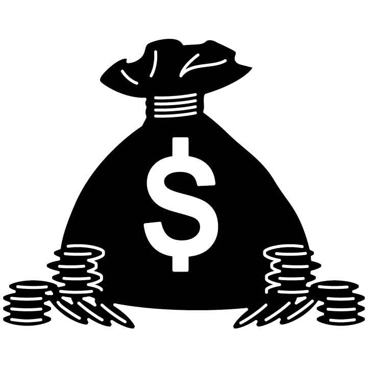 Bag Of Money Dollar-DXFforCNC.com