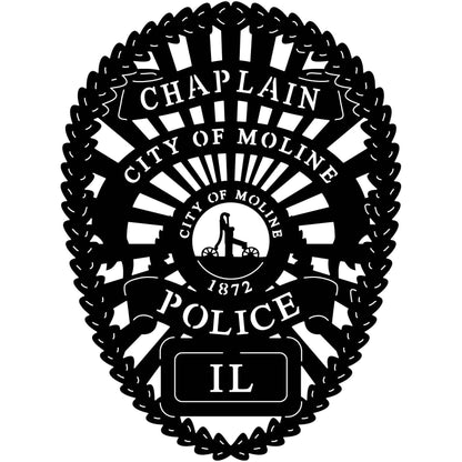 City of Moline Police Badge-DXFforCNC.com-DXF Files cut ready cnc machines
