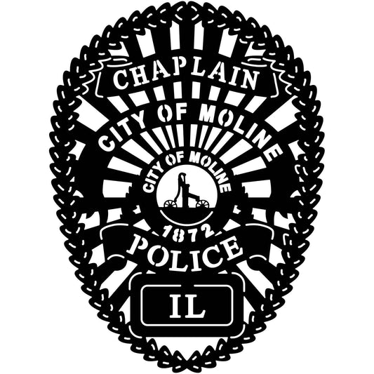 City of Moline Police Badge-DXFforCNC.com-DXF Files cut ready cnc machines