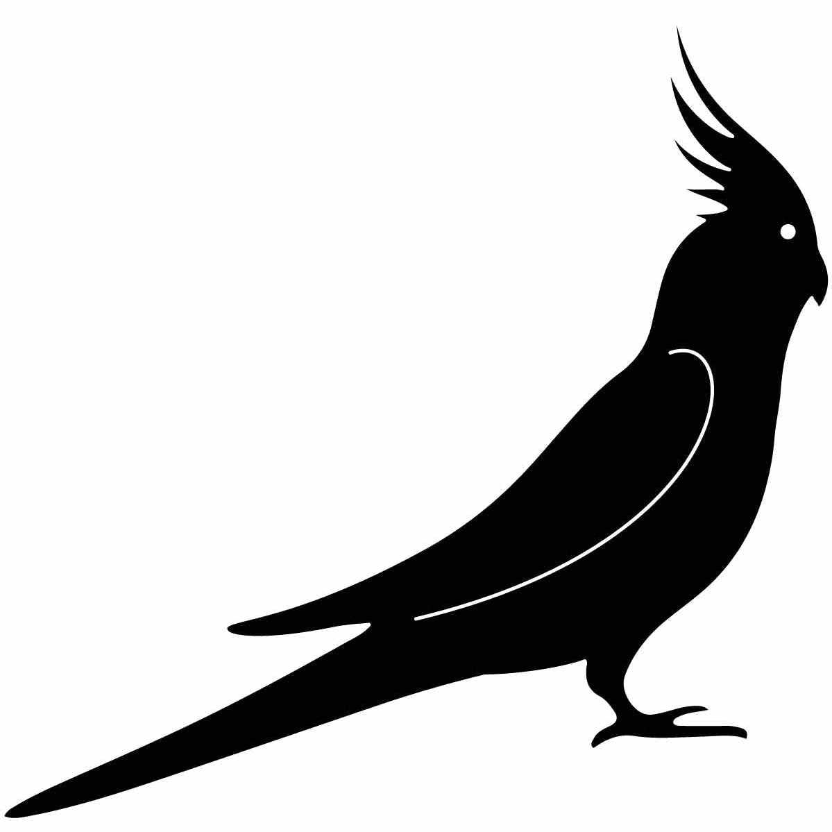 Free Cockatiel Bird-DXFforCNC.com-DXF Files cut ready cnc machines
