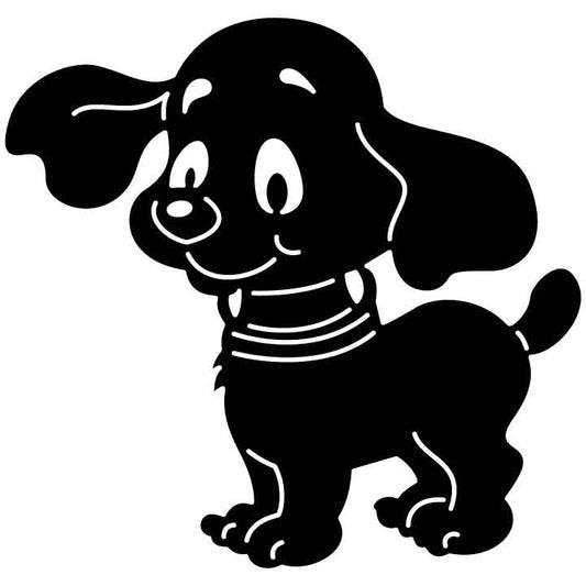 Dog With Big Ears-DXFforCNC.com