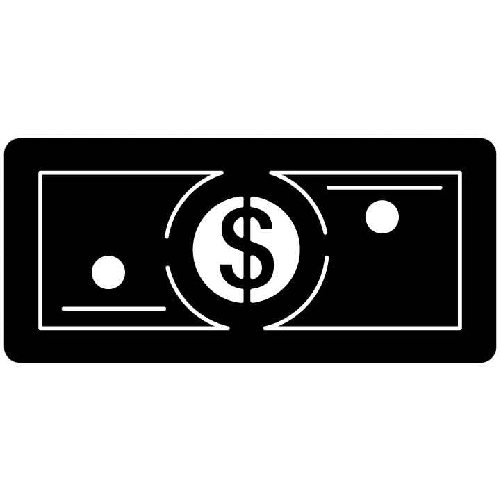 Green Dollar Bill-DXFforCNC.com