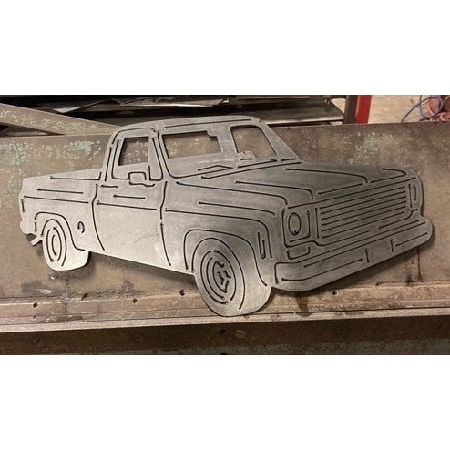 Chevy Truck-DXF File cut ready for CNC machines-dxfforcnc.com