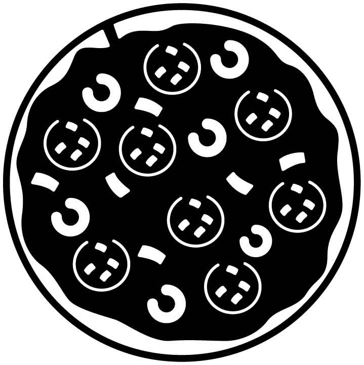 Pizza Art Logo-DXFforCNC.com