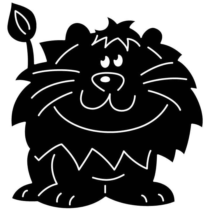 Puppy Faced Lion-DXFforCNC.com