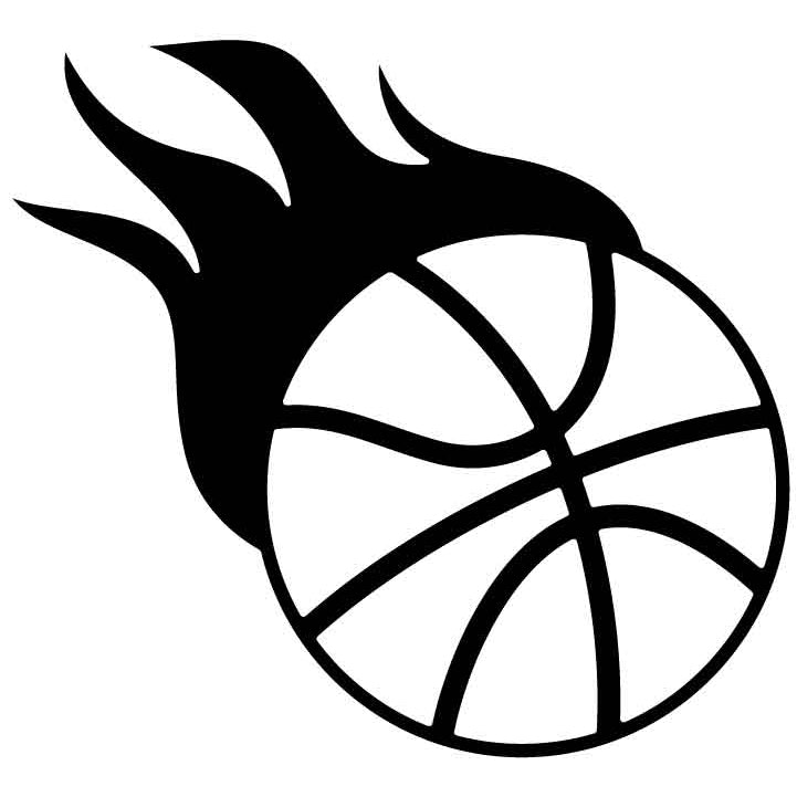 Red Flame Basket Ball-DXFforCNC.com