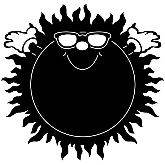 Sun Resting Red Sunglasses-DXFforCNC.com