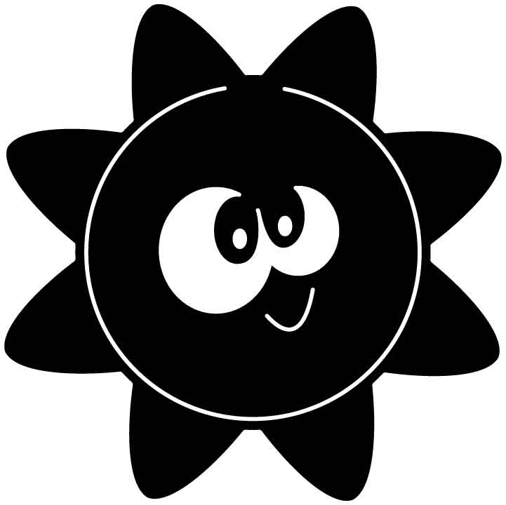 Sun With Googly Eyes-DXFforCNC.com