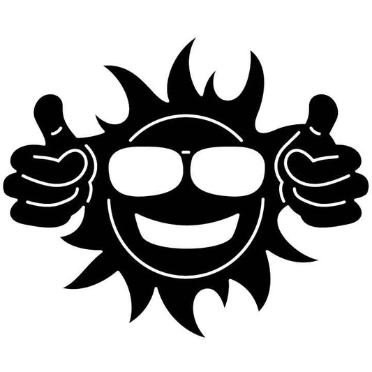 Sun Glasses Thumbs Up-DXFforCNC.com