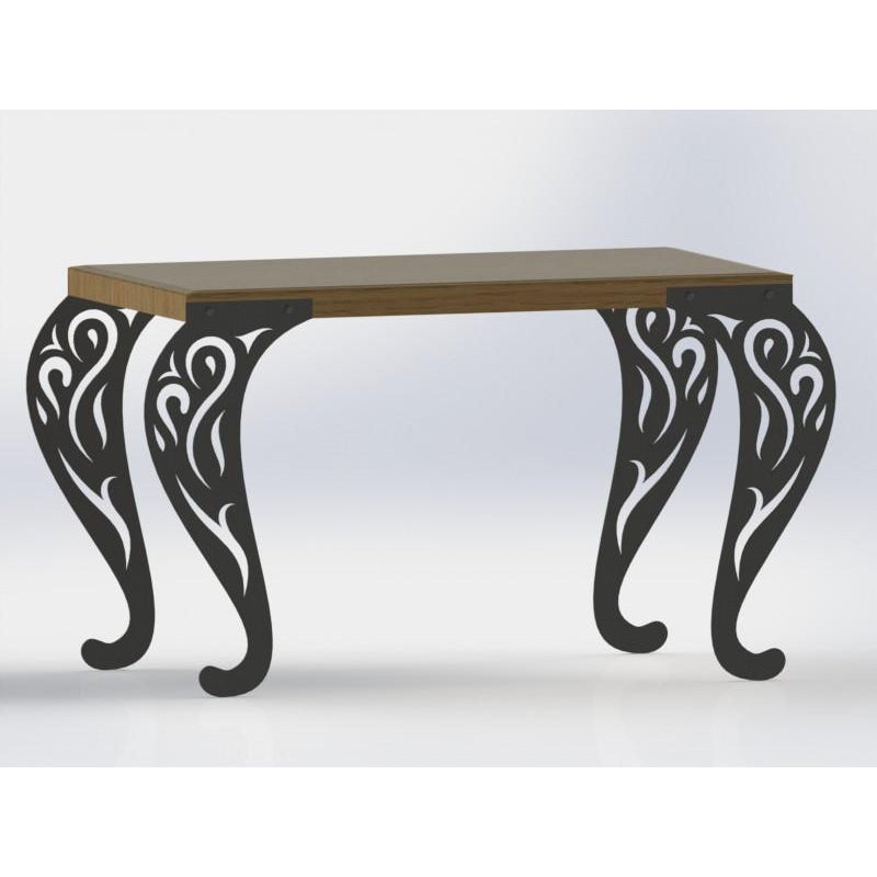 Traditional Style Ornamental Scroll Legs of Table-DXFforCNC.com-DXF Files cut ready cnc machines