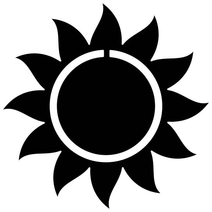 Yellow Sun-DXFforCNC.com